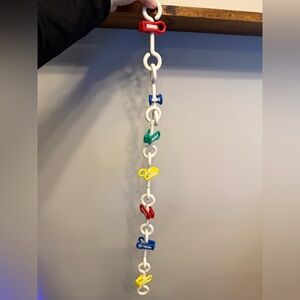 Vintage Tidy Kids Tidy Links 1995 Selfix Organizer 34" Long Links With Clips